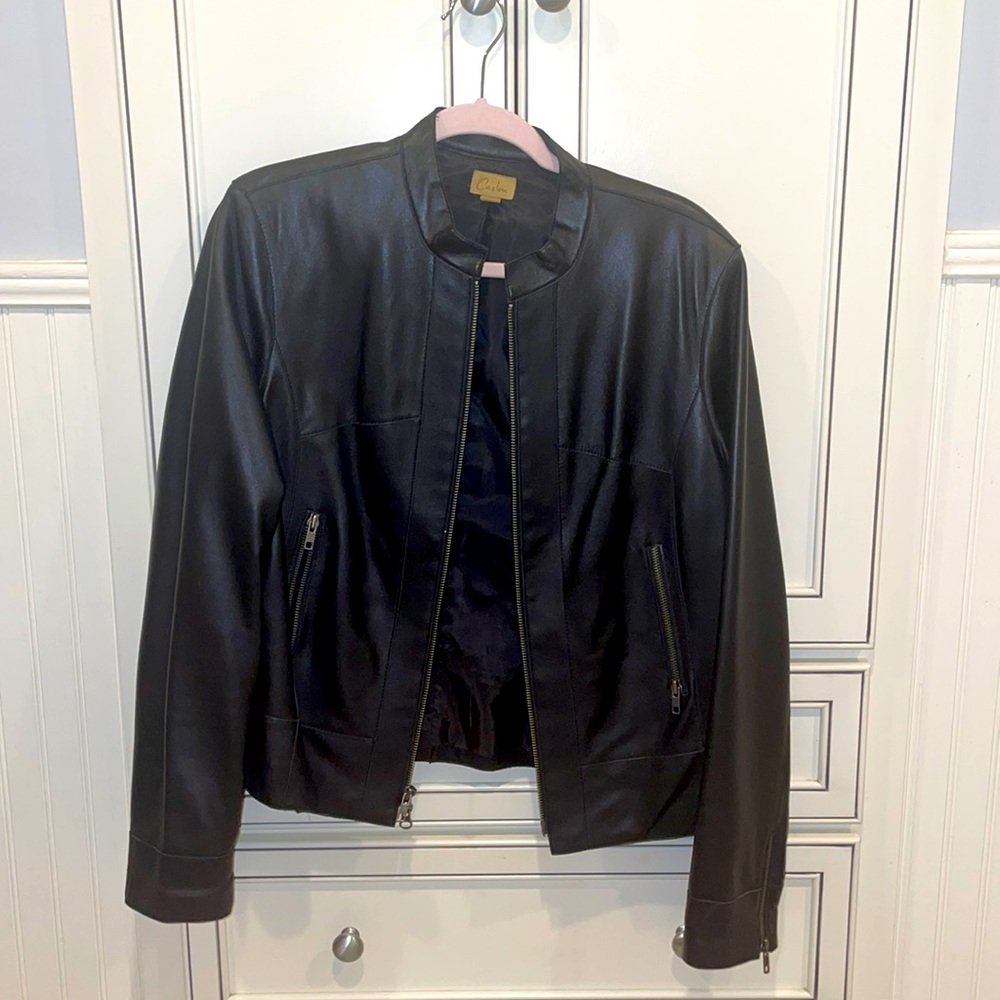 EUC CASLON genuine leather jacket